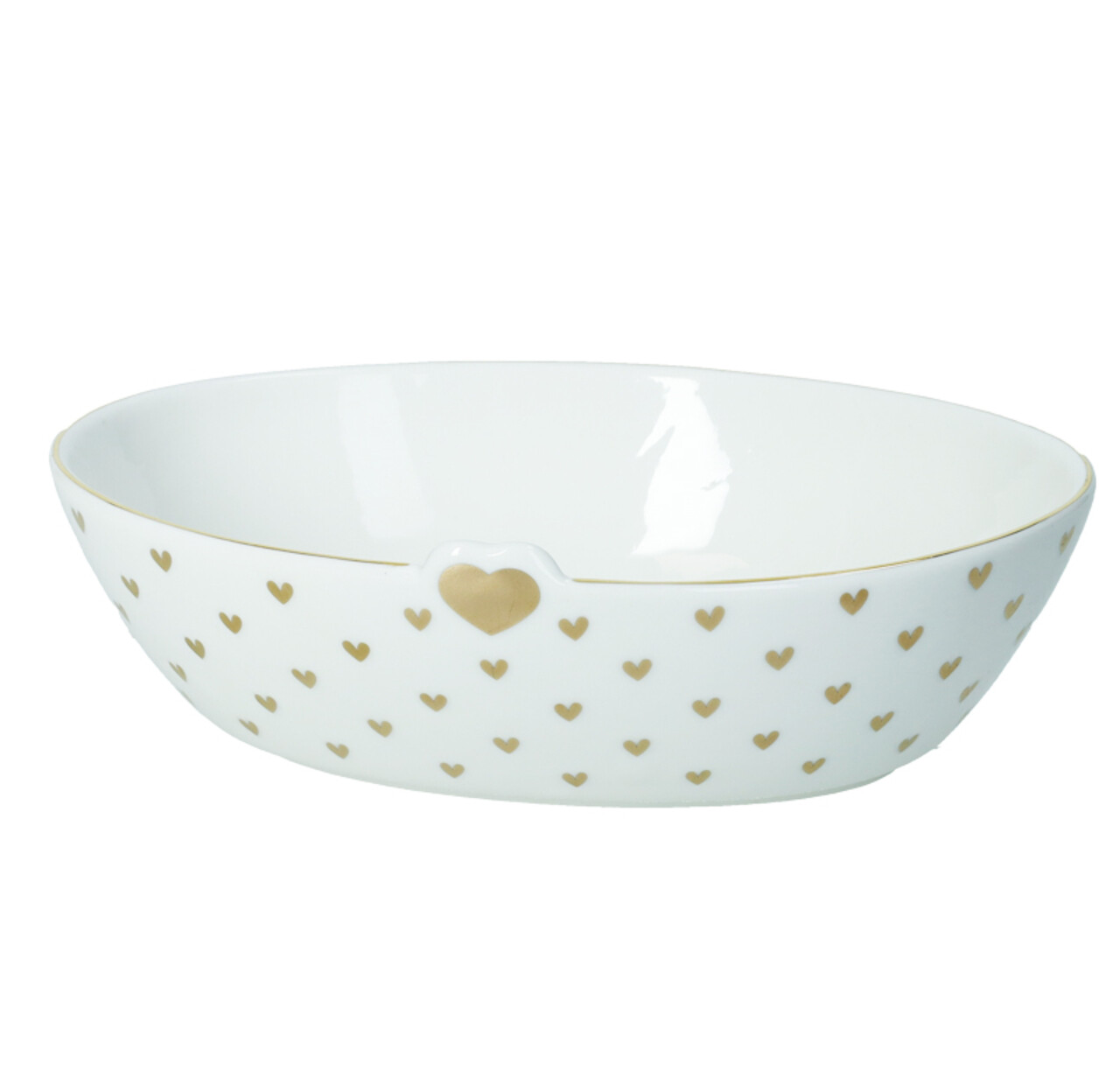 Bol, Amore Mio Cuori , Brandani, 17.5x13x5 cm, 300 ml, portelan New Bone China - imagine 3